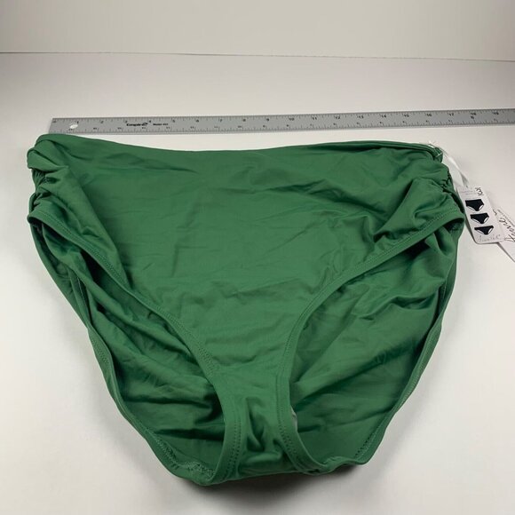 Anne Cole Womens Moss Green Solid High Waist Convertible Swim Bottom Size XL NWT - Picture 1 of 9